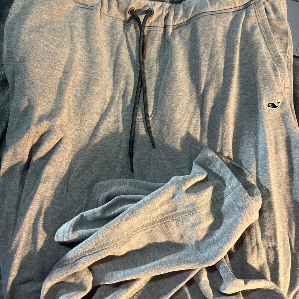 Mens Grey Lightweight Sweatpants Vineyard Vines size L